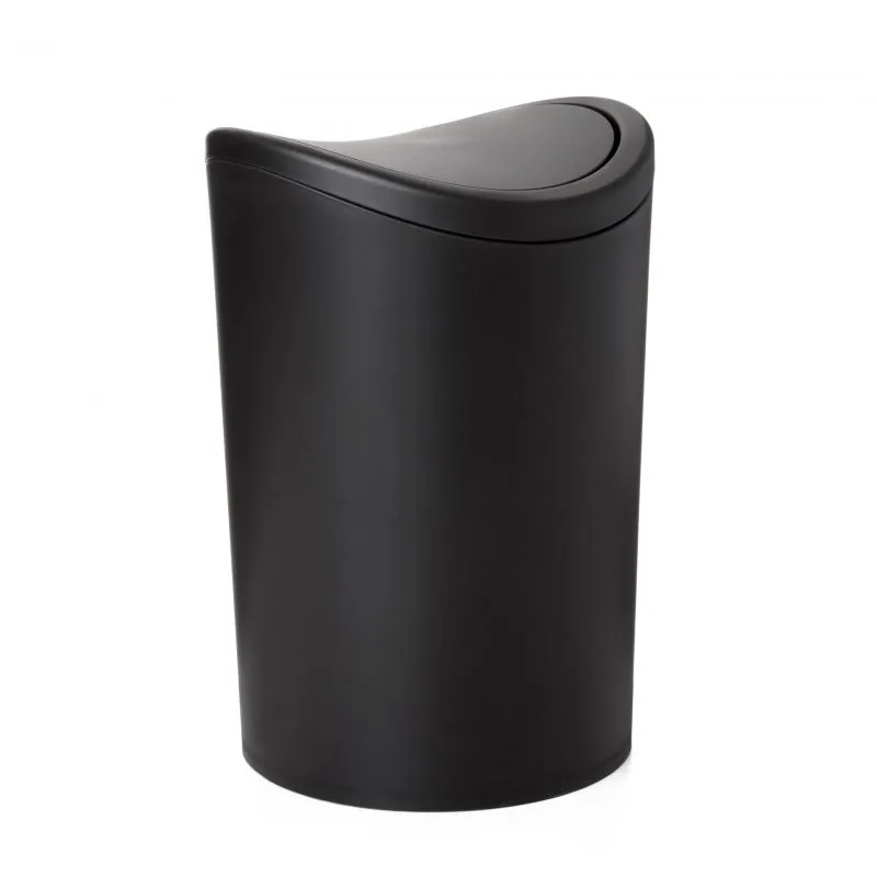 +BATHROOM BIN TATAY 4470127 SWING STANDARD 6L BLAC